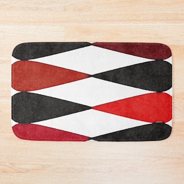Item preview, Retro Harlequin Pattern in Red, White and Black, perfect for throw pillows and cushions. designed and sold by Alice-Mills.