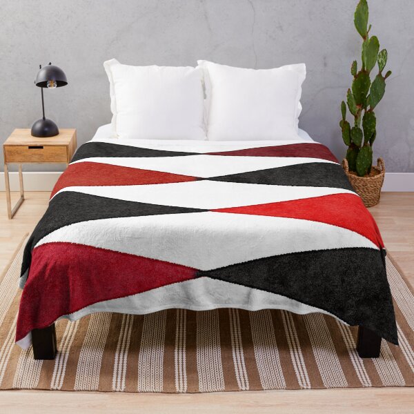 Item preview, Retro Harlequin Pattern in Red, White and Black, perfect for throw pillows and cushions. designed and sold by Alice-Mills.