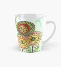 Autumn Flowers and Little Spiders Tall Mug