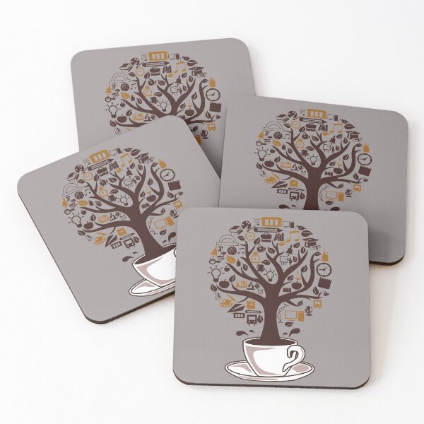 Relaxe Tee Shirt - coffee Coasters (Set of 4)