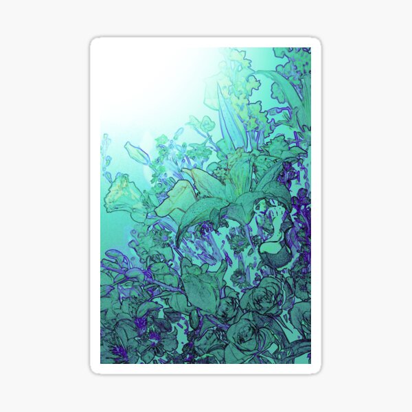 Roses and Lilies Sticker
