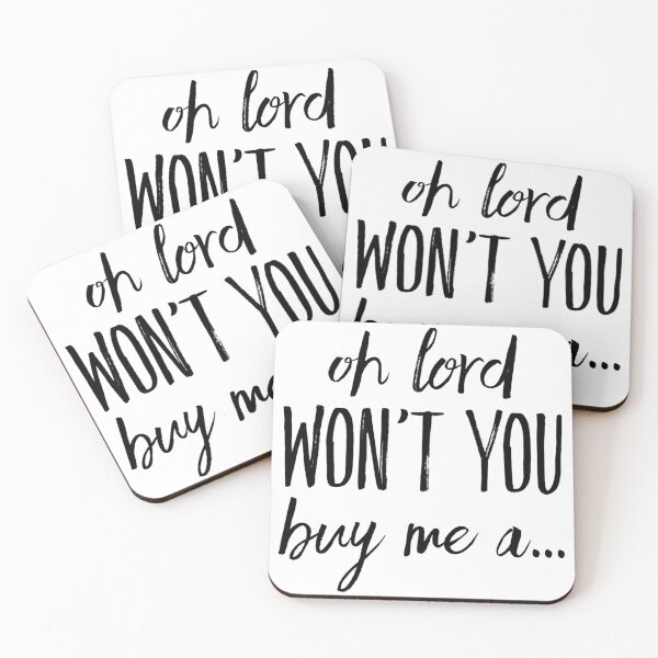 Item preview, Motivational Inspirational and Positive quote - Oh lord won't you buy me a... typography text art by Word Fandom - wordfandom designed and sold by Kerry Pritchard.