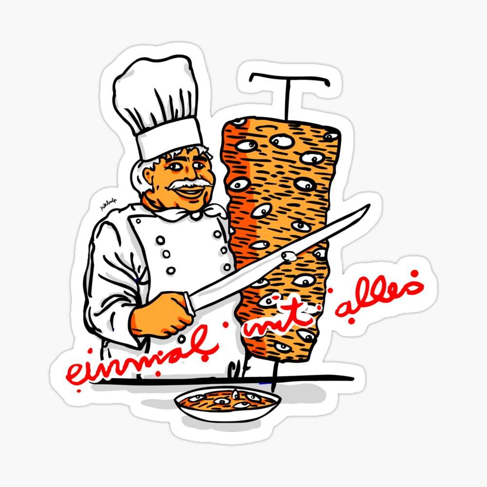 einmal mit alles Sticker