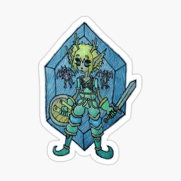 Ash The Dragon Protector Sticker
