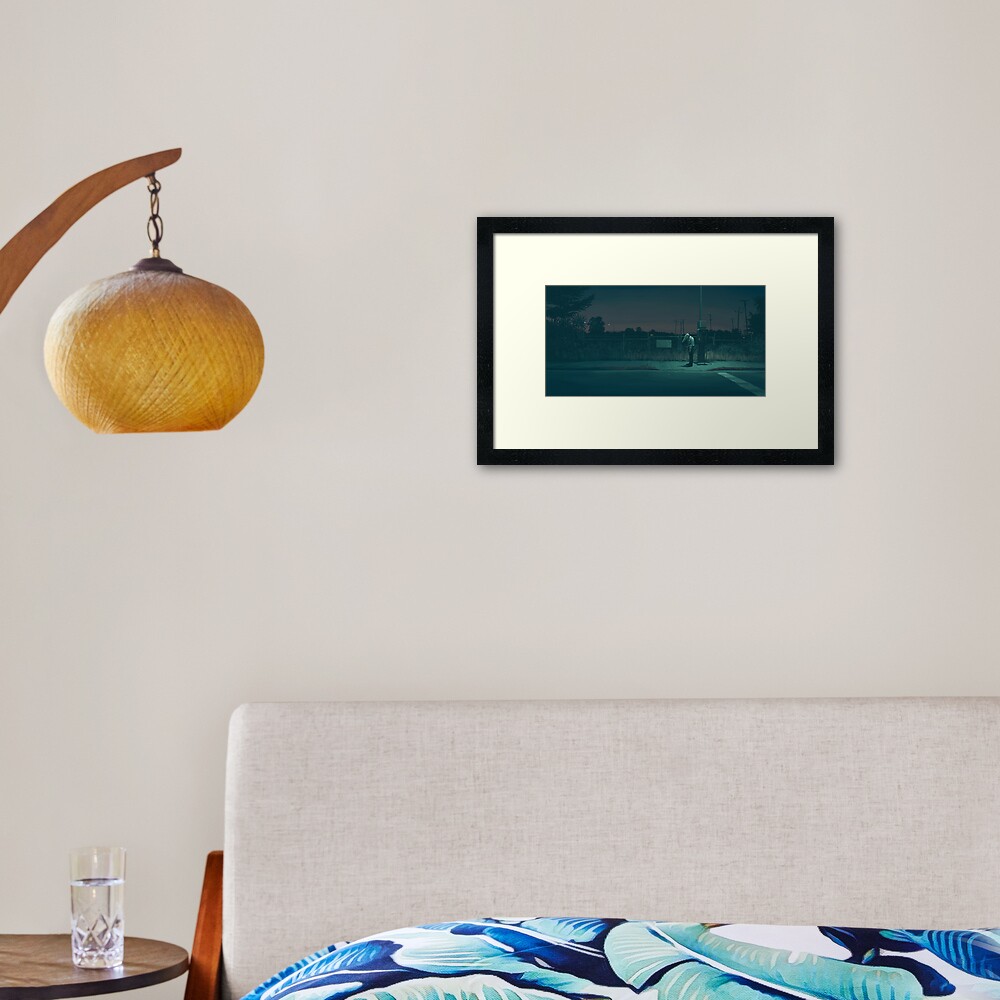 Midnight Upload Framed Art Print