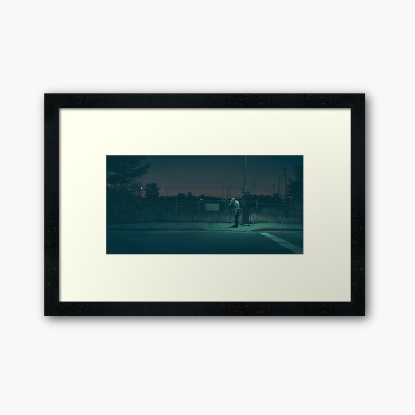 Midnight Upload Framed Art Print