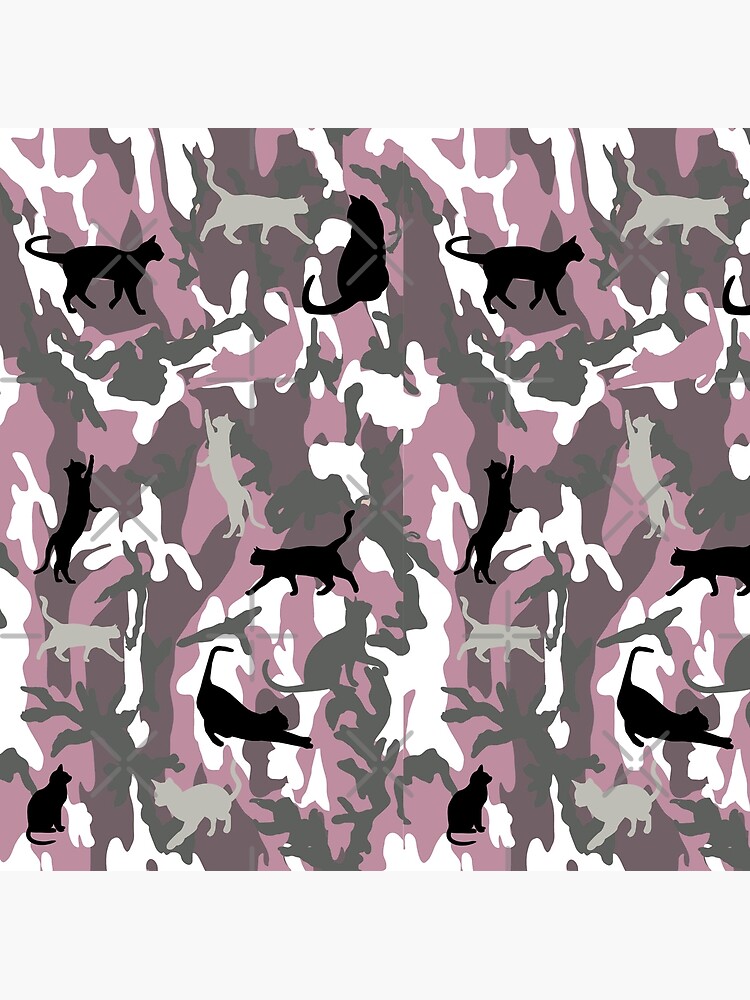 "Pink Cat Camo Camouflage For Cat Lovers Army Print Kitty Camo" Art Print for Sale by balbert3