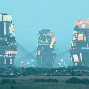 Artwork thumbnail, Bell Towers by Simon Stålenhag