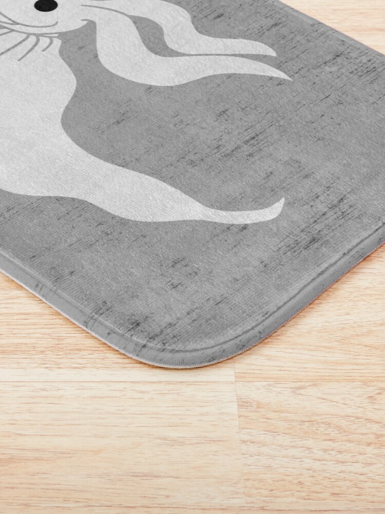 Alternate view of Zero - Nightmare Before Christmas, Skellington, Pumpkin King, White, Grin, Evil, Halloween, Christmas, Finkelstein, Dog, Ghost, Nose Bath Mat
