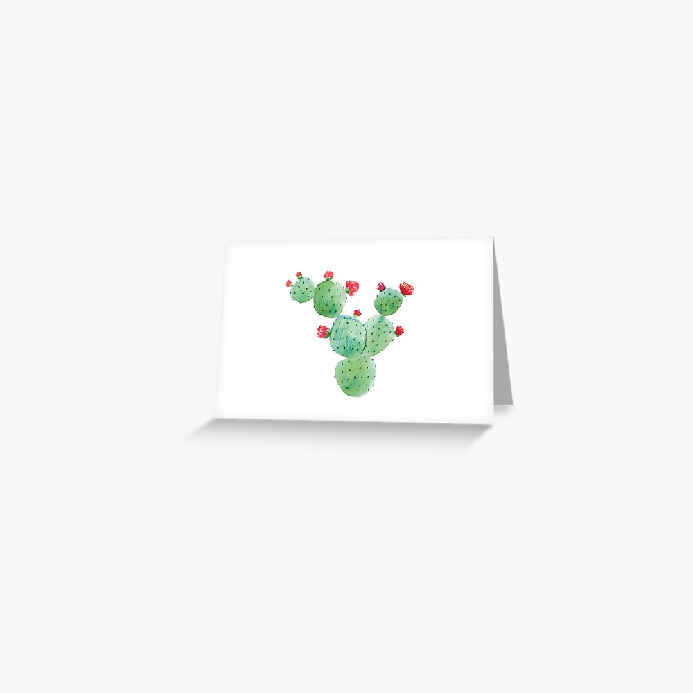 Carolines Treasures Bb7361gca7p Flowering Cactus Watercolor Greeting Cards and Envelopes Pack of 8, 7 x 5