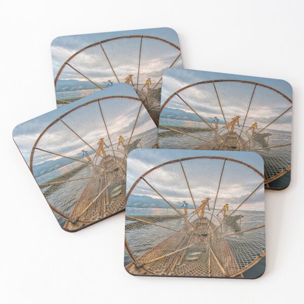 Item preview, Fishermen, Inle Lake Myanmar designed and sold by Glynn  Lavender.
