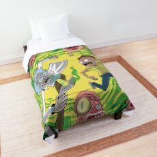 Rick and Morty Cronenberg Earth Dimension C-137 Interdimensional Twist Comforter