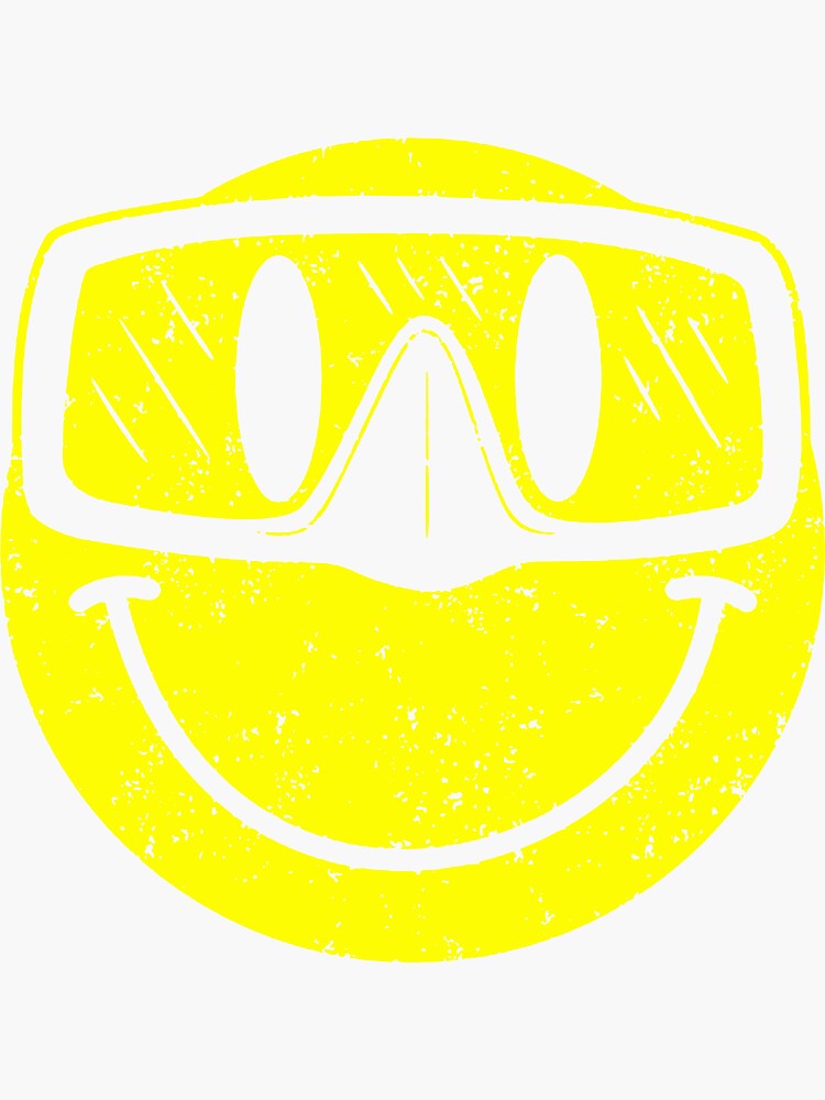 "Smiling Scuba Diving Face Scuba Gear Equipment birthday fashion gift