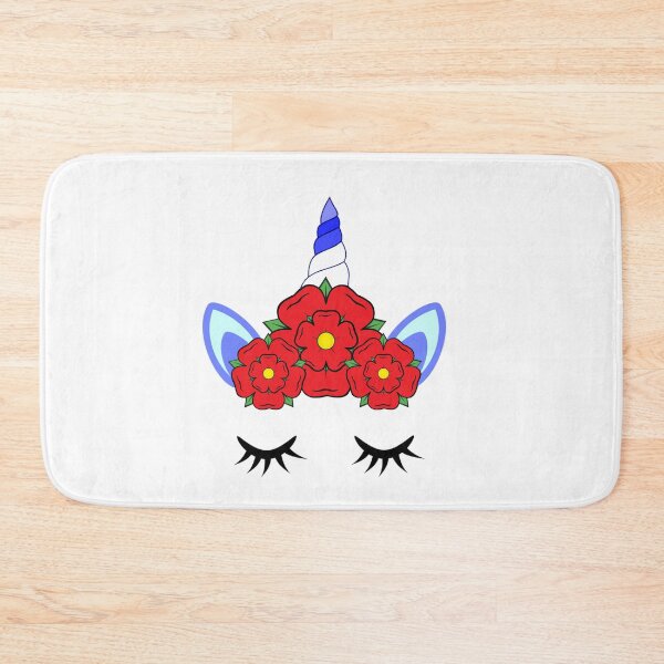 Item preview, unicorn crown red flower designed and sold by atevern.