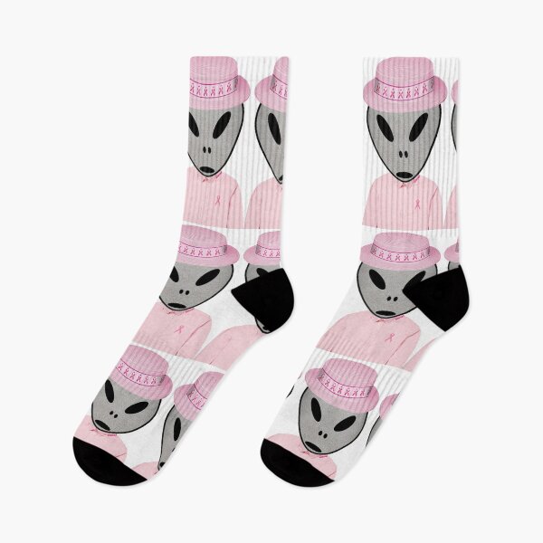 Item preview, An Alien Supporting Breast Cancer Awareness designed and sold by Intriguing Eclectives by Janelle  K.