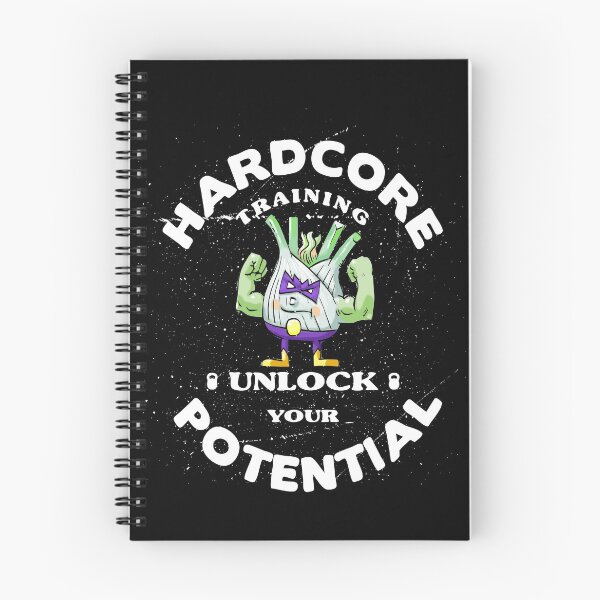 Item preview, Hardcore Training Unlock Your Potential Funk Up Fennel Double Bicep Bodybuilder designed and sold by ProjectX23.