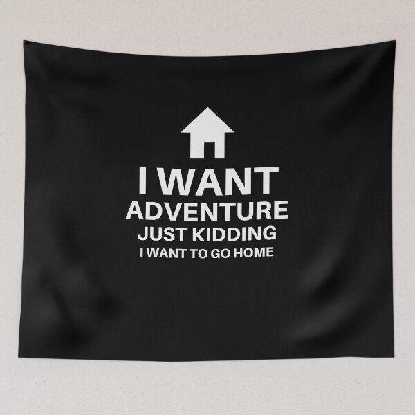 Item preview, Adventure Introvert Black Funny Cute Sarcastic Joke Happy Fun Outdoors Home Geek Gift designed and sold by EpsilonEridani.