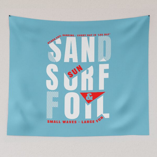 Item preview, Sand surf foil -white type designed and sold by bluehair.