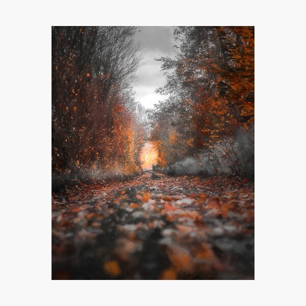 Autumn Vibes, Digital Painting Photographic Print