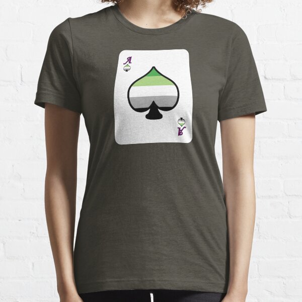 Ace Spectrum Playing Cards: Aromantic Essential T-Shirt