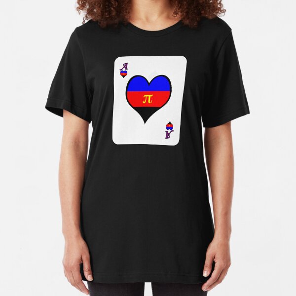 Ace Spectrum Playing Cards: Polyamory Slim Fit T-Shirt