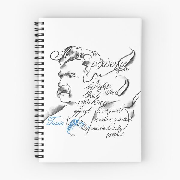 Item preview, Mark Twain Picture Quote - The Right Word designed and sold by douglasrickard.