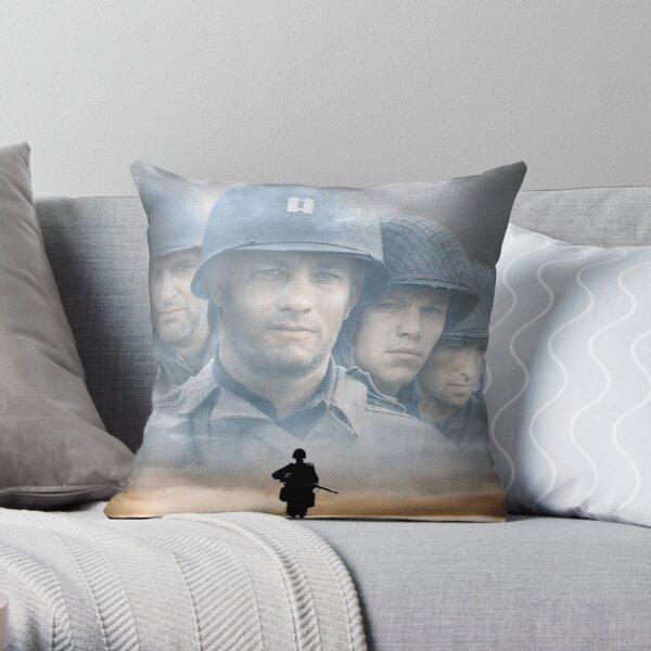 Saving Private Ryan Poster Throw Pillow