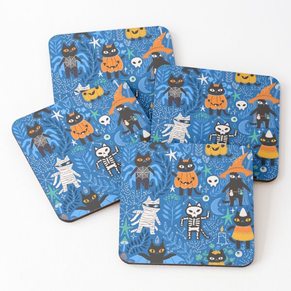 Item preview, Spooky Halloween black cats. designed and sold by kostolom3000.