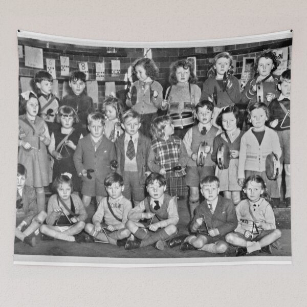 Item preview, Infants Class 1950's at Pulford School Cheshire designed and sold by AnnDixon.