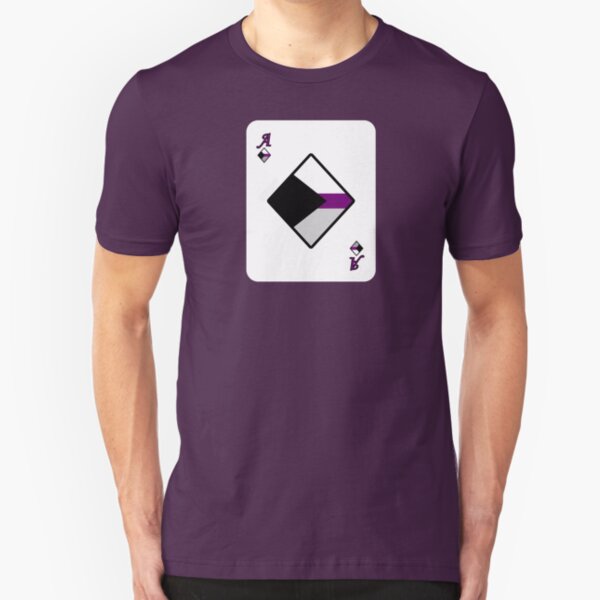 Ace Spectrum Playing Cards: Demisexual Slim Fit T-Shirt