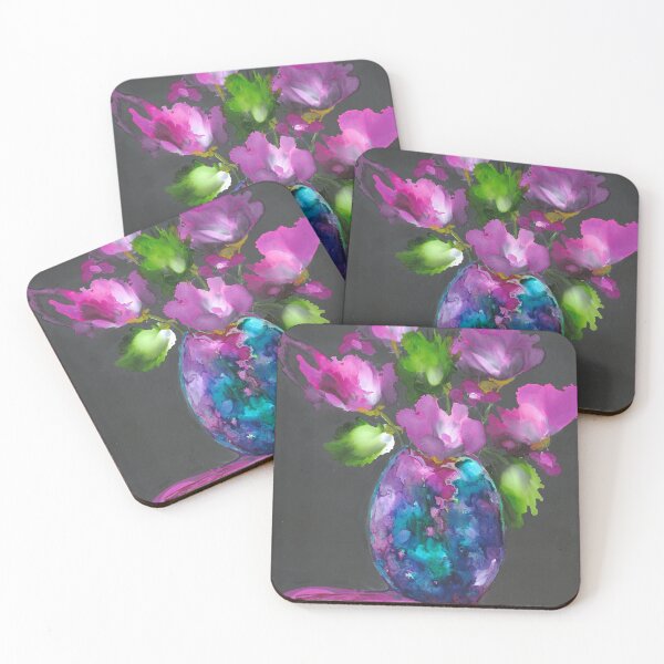 Item preview, Magenta Flowers in Vase  designed and sold by Maureen Zmak.