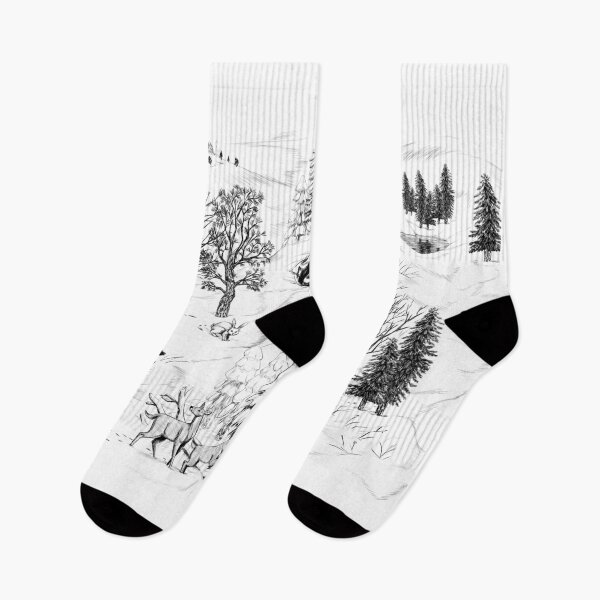 Item preview, Winter in the Forest Toile designed and sold by ninniku.