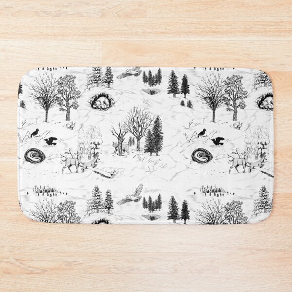 Item preview, Winter in the Forest Toile designed and sold by ninniku.