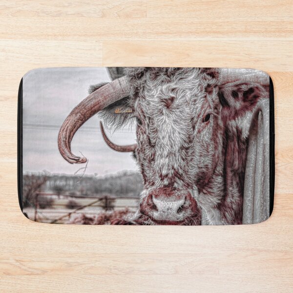 Item preview, #51 Manor Organic Farm, Long Whatton. Long Horn Cattle designed and sold by phutball.