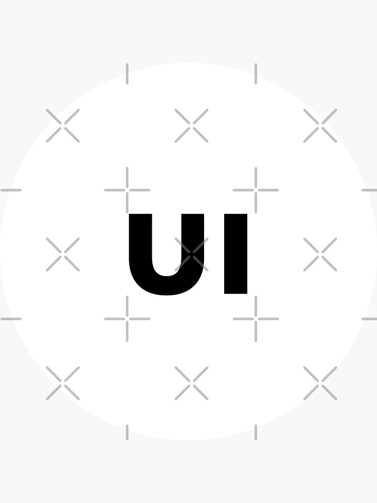 Thumbnail 3 of 3, Sticker, UI (User Interface) Designer Developer (inverted) designed and sold by developer-gifts.