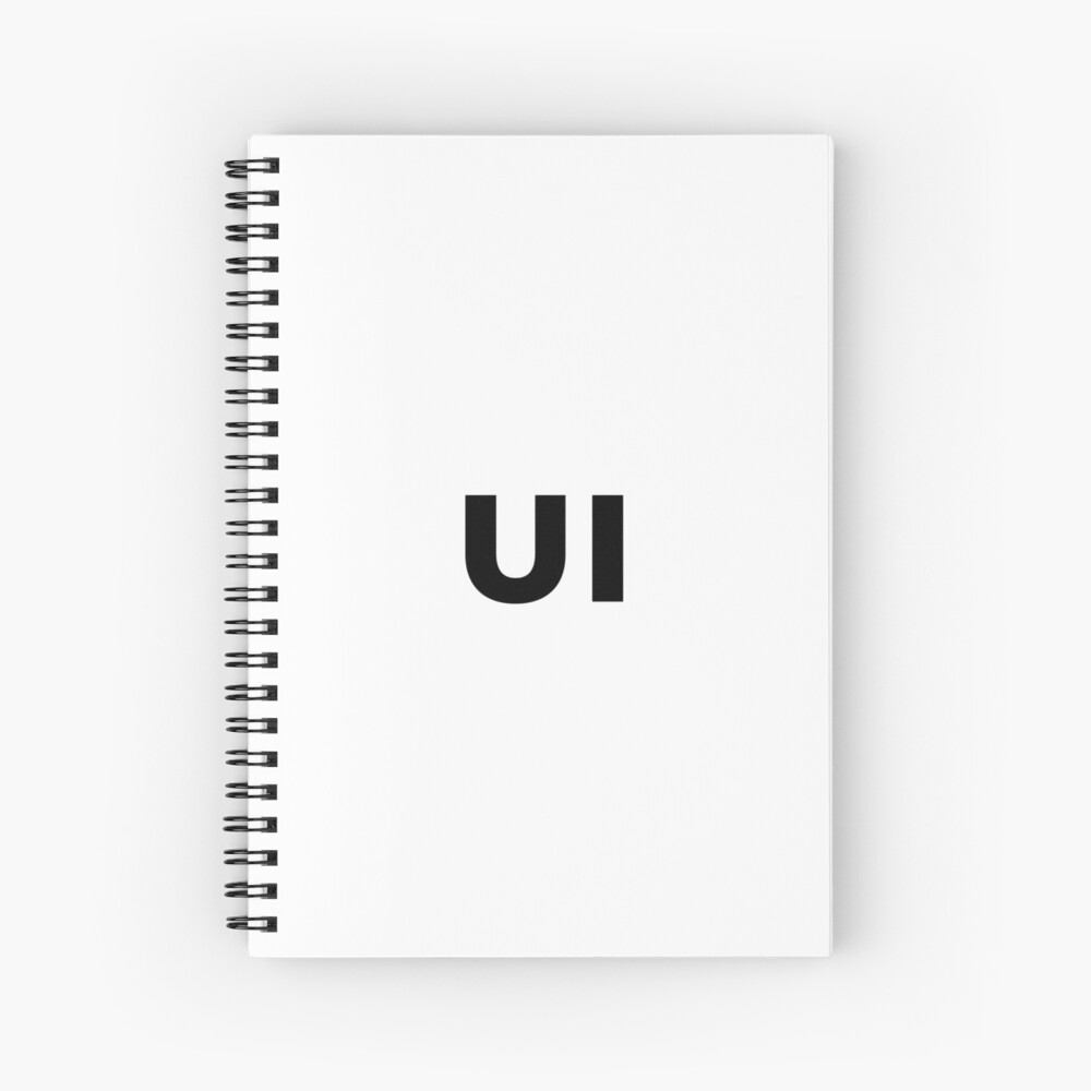 UI (User Interface) Designer Developer (inverted) Spiral Notebook