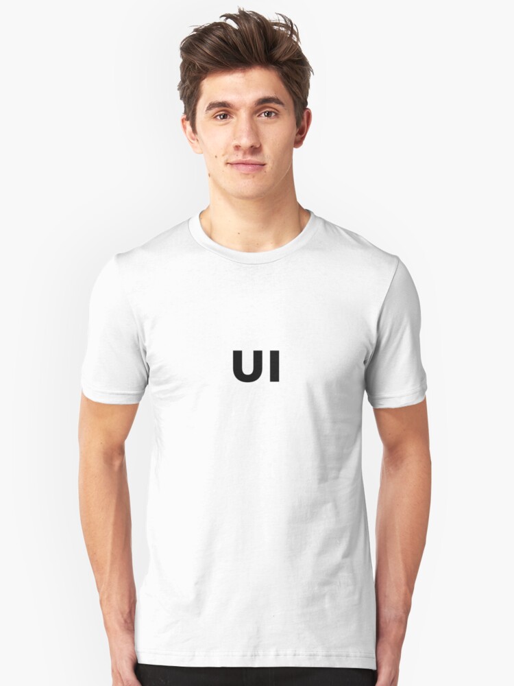 Alternate view of UI (User Interface) Designer Developer (inverted) Slim Fit T-Shirt