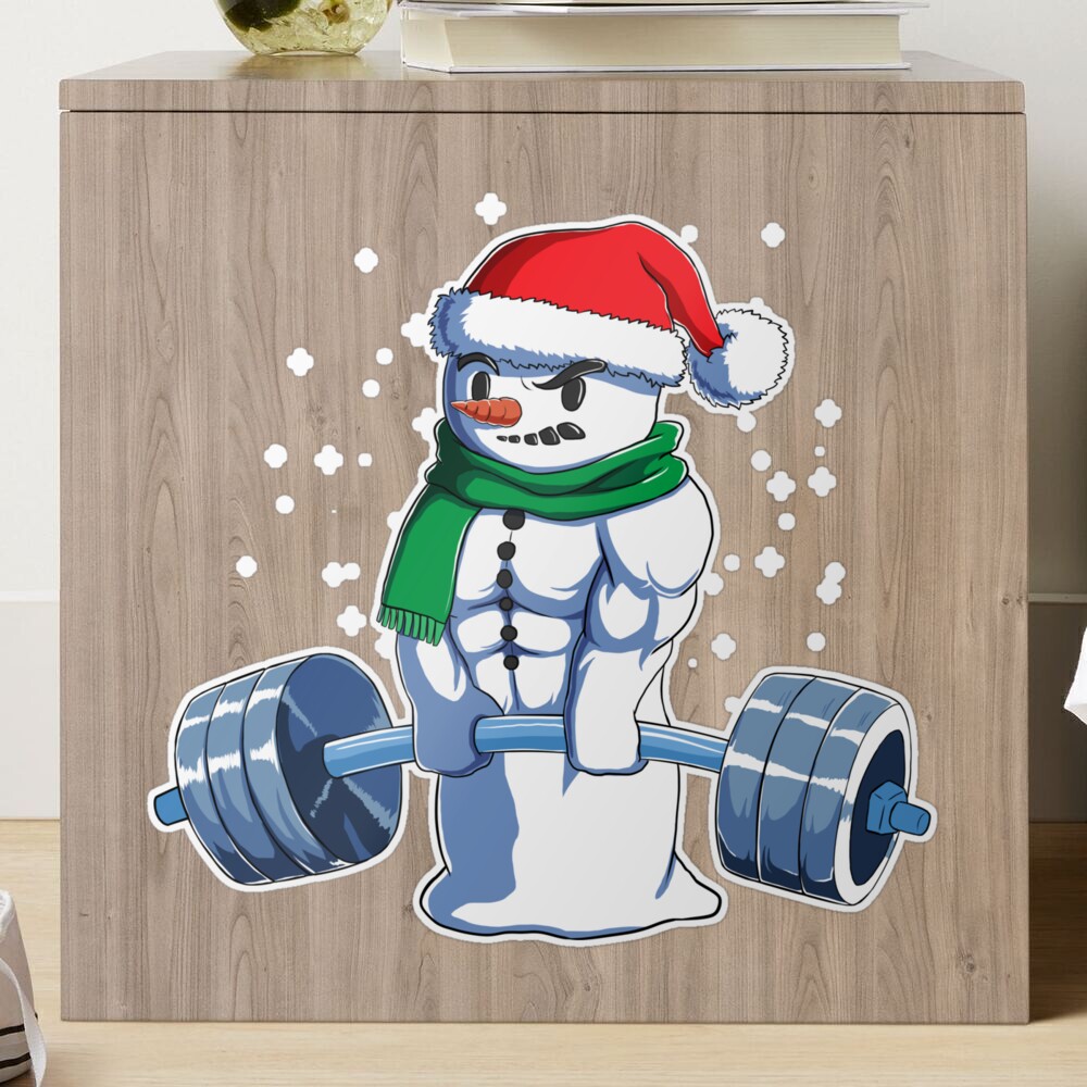 Weightlifting Santa Cards and Gift Wrap – Powerful Ideas Press