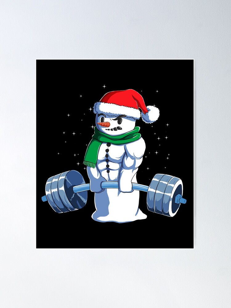Weightlifting Santa Cards and Gift Wrap – Powerful Ideas Press