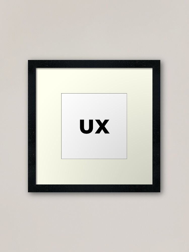 Alternate view of UX (User Experience) Designer Developer (inverted) Framed Art Print