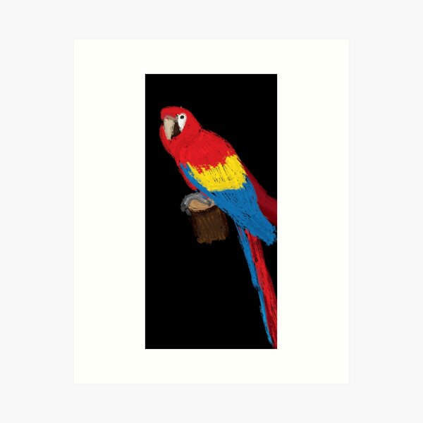 Item preview, Artwork of a Sitting Scarlet Macaw Parrot designed and sold by JD's Shop.