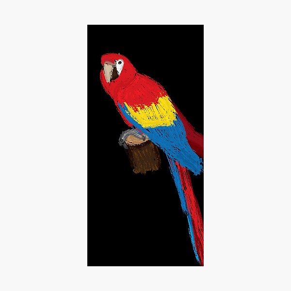 Item preview, Artwork of a Sitting Scarlet Macaw Parrot designed and sold by JD's Shop.