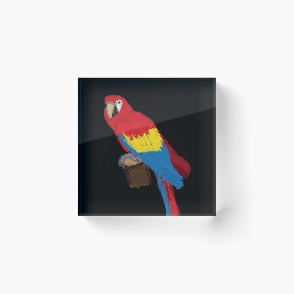 Item preview, Artwork of a Sitting Scarlet Macaw Parrot designed and sold by JD's Shop.