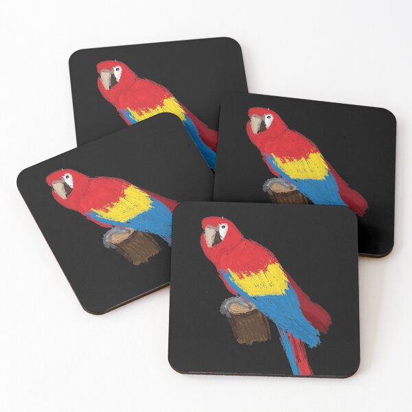 Item preview, Artwork of a Sitting Scarlet Macaw Parrot designed and sold by JD's Shop.