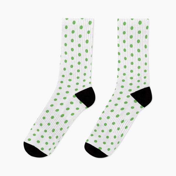 Item preview, Green Polka Dots on White designed and sold by SJ Designs.