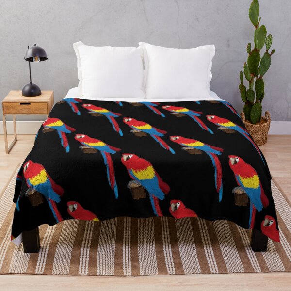 Item preview, Artwork of a Sitting Scarlet Macaw Parrot designed and sold by JD's Shop.
