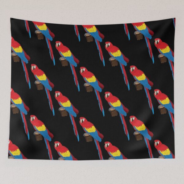 Item preview, Artwork of a Sitting Scarlet Macaw Parrot designed and sold by JD's Shop.