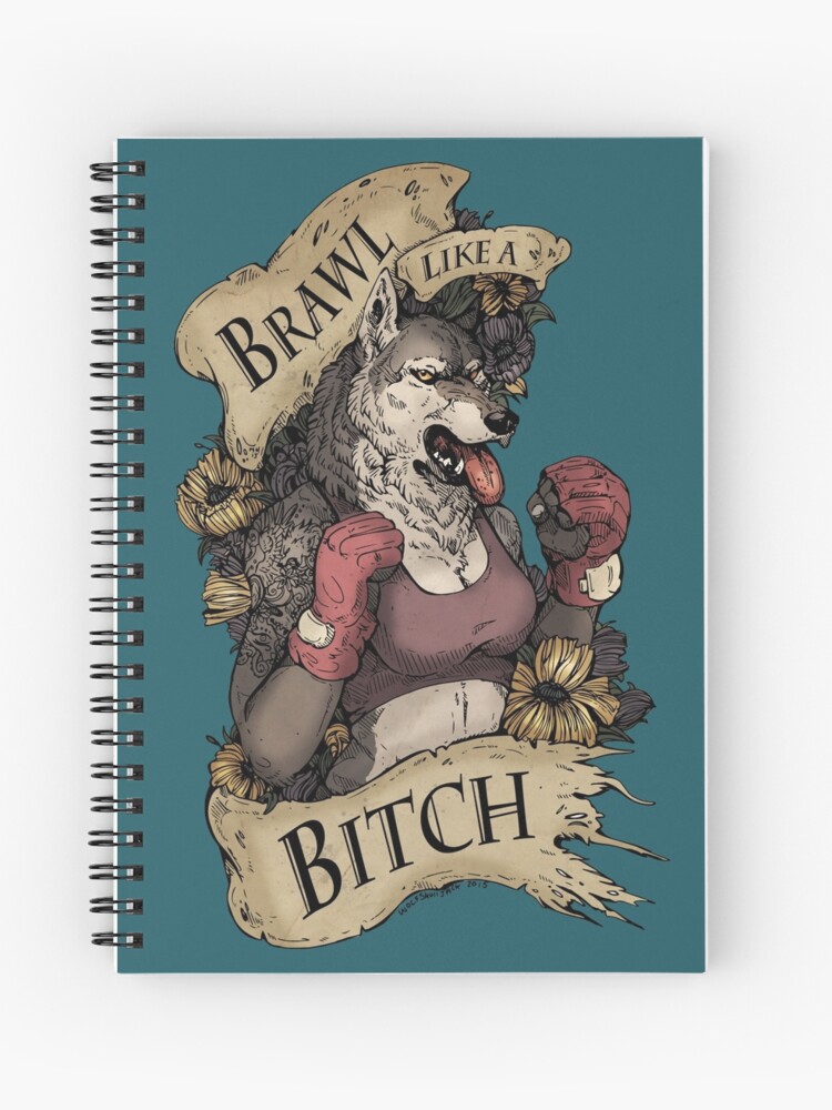 Thumbnail 1 of 3, Journal, Brawl Like a Bitch designed and sold by WOLFSKULLJACK.