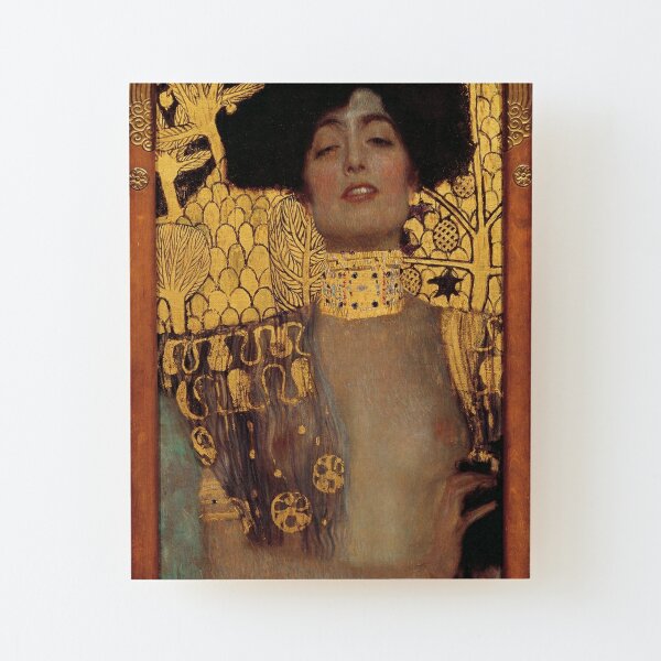 Judith and the Head of Holofernes (also known as Judith I) is an oil painting by Gustav Klimt created in 1901. It depicts the biblical character of Judith Wood Mounted Print