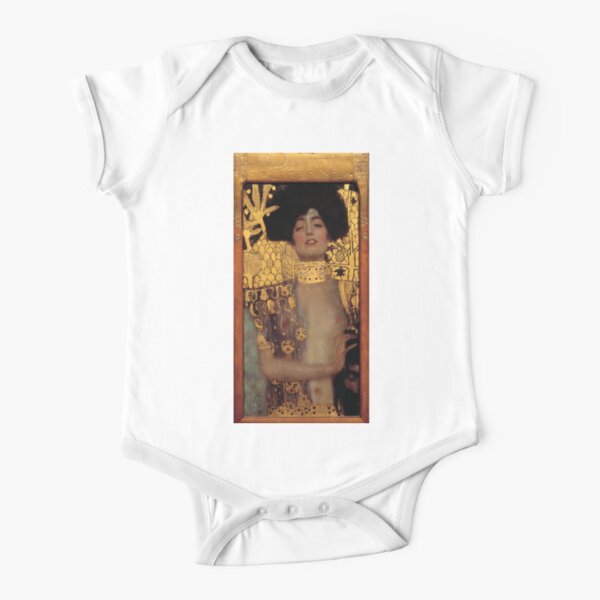 Judith and the Head of Holofernes (also known as Judith I) is an oil painting by Gustav Klimt created in 1901. It depicts the biblical character of Judith Short Sleeve Baby One-Piece